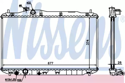 Радиатор Nissens 68134A