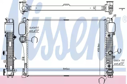 Радіатор системи охолодження Nissens 67107A