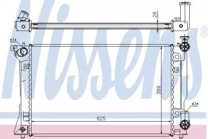 Радіатор системи охолодження Nissens 64667A