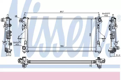 Радиатор Nissens 63555A