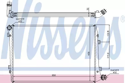 Радіатор системи охолодження Nissens 65291A