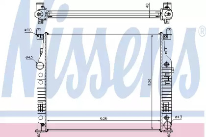 Радиатор системы охлаждения Nissens 62577A
