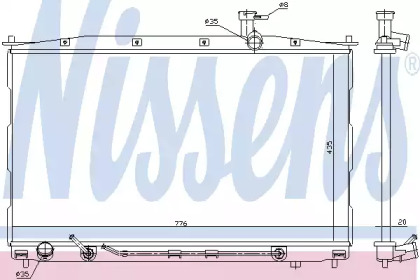 Радіатор системи охолодження Nissens 67505