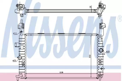 Радиатор системы охлаждения Nissens 63096