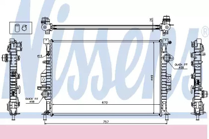 Радіатор Nissens 65615A