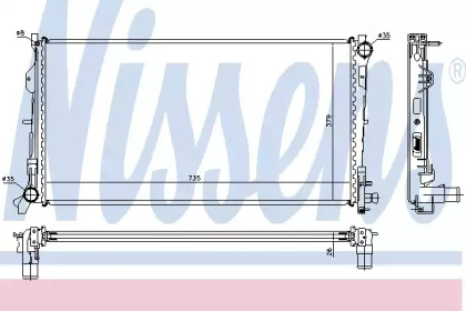 Радиатор системы охлаждения Nissens 61018A