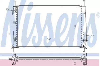 Радиатор системы охлаждения Nissens 62104