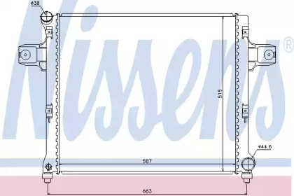Радіатор системи охолодження Nissens 61022
