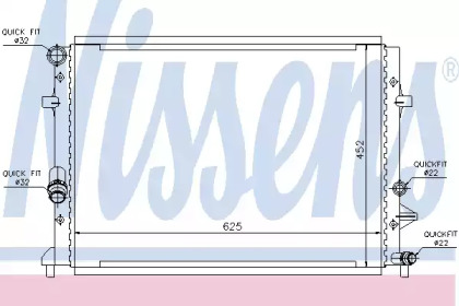 Радиатор системы охлаждения Nissens 65295