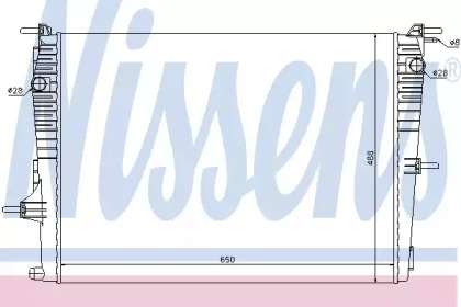 Радиатор системы охлаждения Nissens 637606