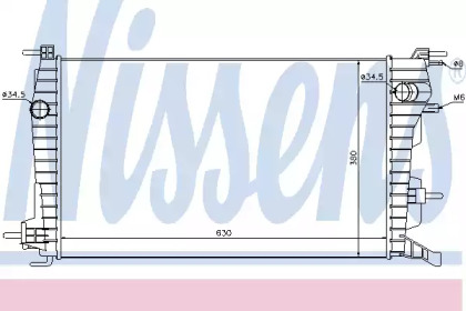 Радиатор системы охлаждения Nissens 637616