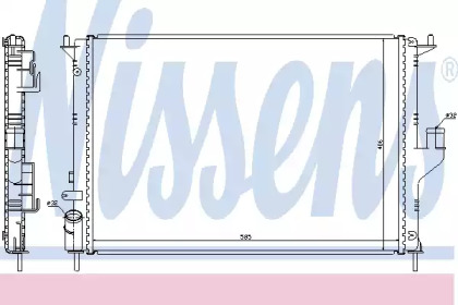 Радиатор системы охлаждения Nissens 637612