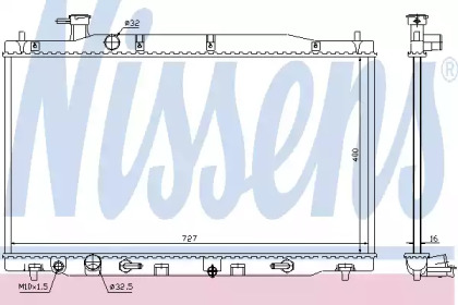 Радіатор Nissens 68139