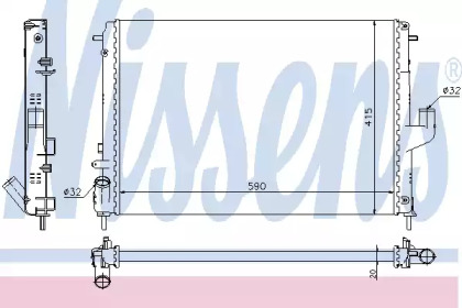 Радиатор Nissens 637613
