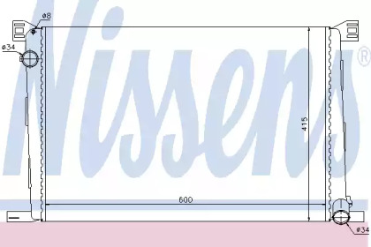Радиатор системы охлаждения Nissens 69706