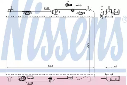 Радиатор системы охлаждения Nissens 69233