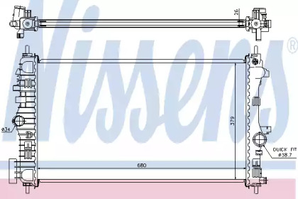 Радиатор системы охлаждения Nissens 630716