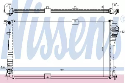 Радіатор системи охолодження Nissens 630709