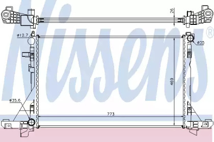 Радиатор охлаждения Nissens 630733