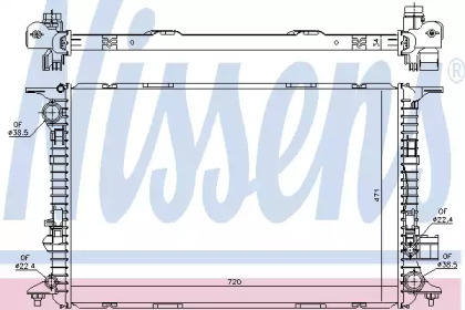 Радіатор системи охолодження Nissens 60327