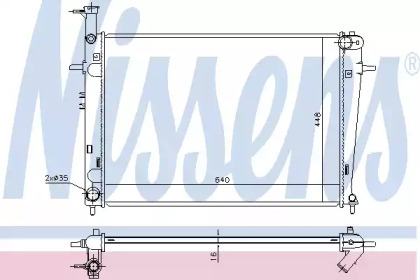 Радиатор системы охлаждения Nissens 675003