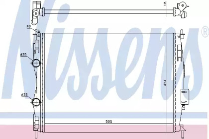 Радіатор системи охолодження Nissens 67368