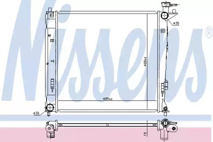 Радиатор системы охлаждения Nissens 675019