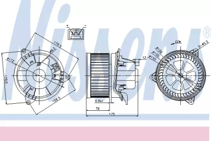 Вентилятор салону Nissens 87027