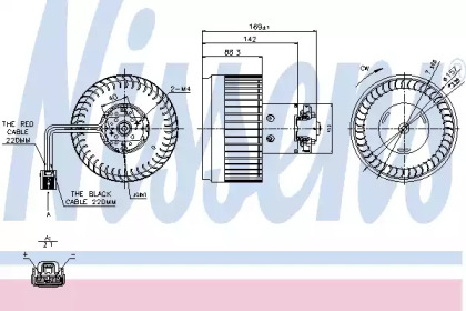 Вентилятор салона Nissens 87036