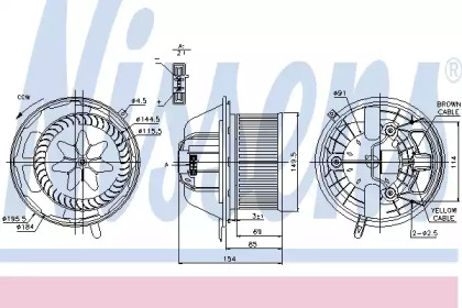 Вентилятор салону Nissens 87062