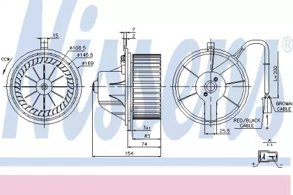 Вентилятор салону Nissens 87068