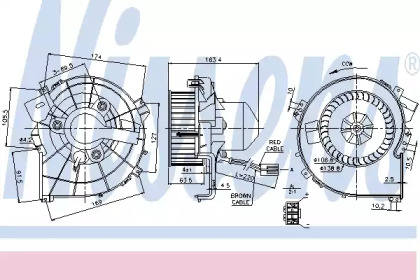 Вентилятор салону Nissens 87080