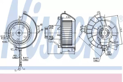 Вентилятор салону Nissens 87081
