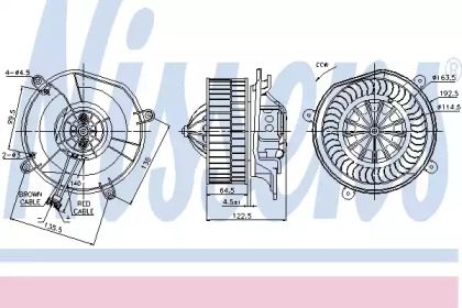 Вентилятор салону Nissens 87103