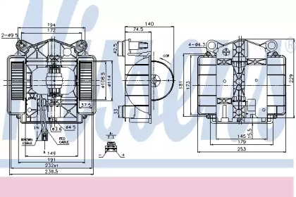Вентилятор салону Nissens 87110