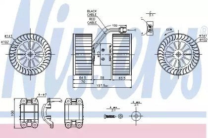 Вентилятор салона Nissens 87115