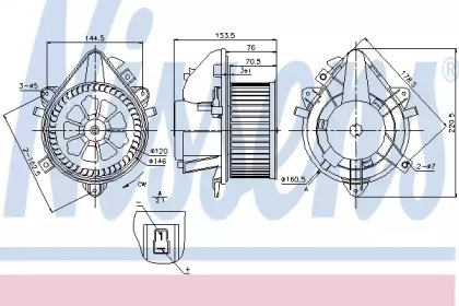 Вентилятор салона Nissens 87124
