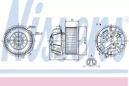 Вентилятор салону Nissens 87127