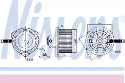 Вентилятор салону Nissens 87142