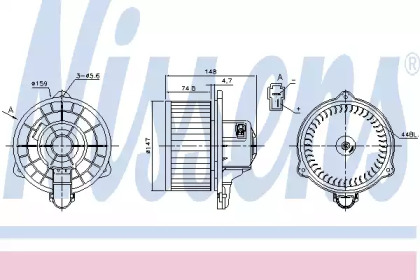 Вентилятор салона Nissens 87161