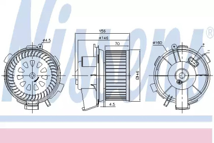Вентилятор салону Nissens 87181
