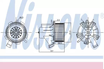 Вентилятор салона Nissens 87208
