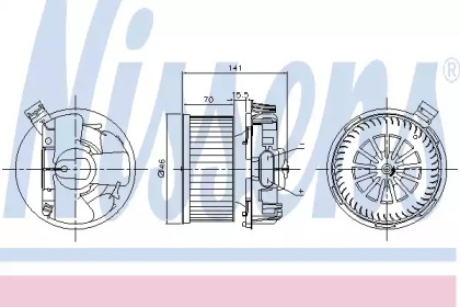 Вентилятор салона Nissens 87209