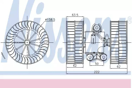 Вентилятор салону Nissens 87212
