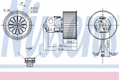 Вентилятор салона Nissens 87240