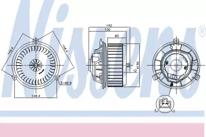 Вентилятор салону Nissens 87249