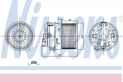 Вентилятор салона Nissens 87258