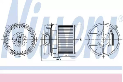 Вентилятор салона Nissens 87260