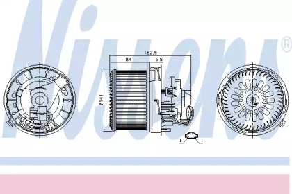 Вентилятор салону Nissens 87261