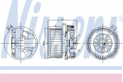 Вентилятор салона Nissens 87267